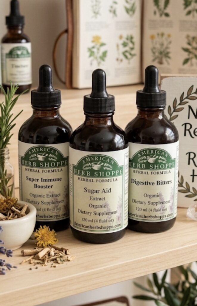 Herbal Wellness Tincture Bundle | Blood Sugar Support | Immune Support | Digestive Bitters | Natural Herbal Extract | Wellness Gift